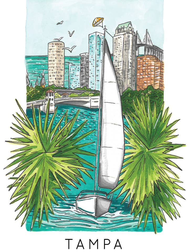 Tampa Print for wholesale by Jelly Press