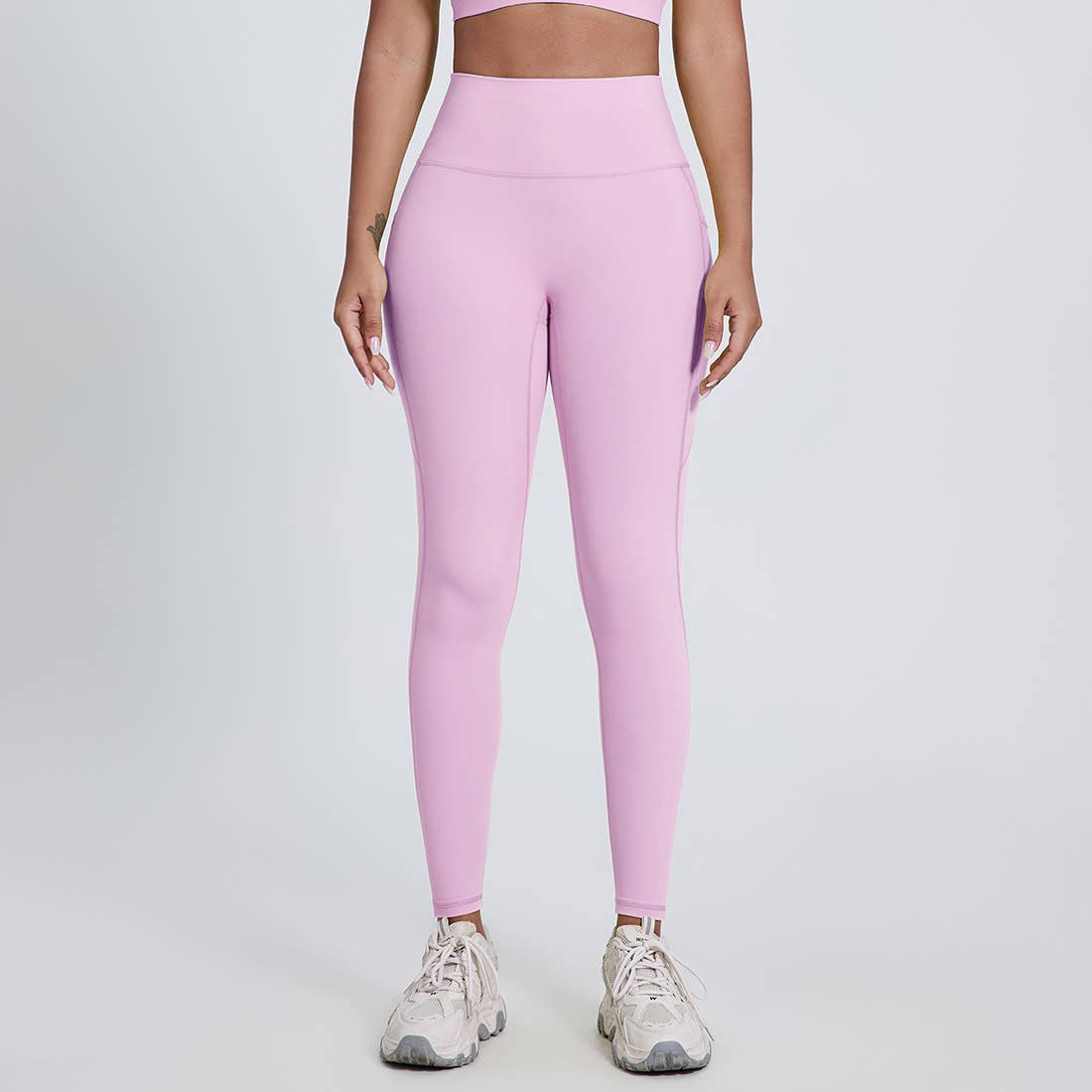 Sodalemon – Leggings de desporto/casuais - Mulher por atacado – Calças de Ioga com Bolsos Laterais para Mulheres, Leggings Desportivas sem Costura Frontal24