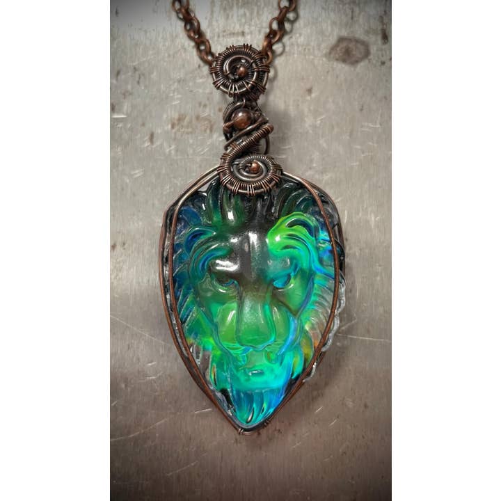 Leão Enrolado em Fio que Muda de Cor com o Calor por atacado de Natural Gifts Jewelry