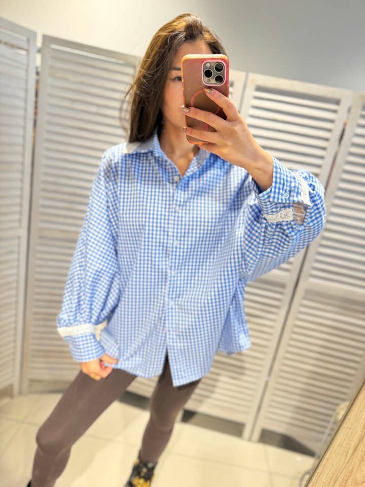 Camisa de cuadros elegante para venta al por mayor de VICTORIA&ISAAC