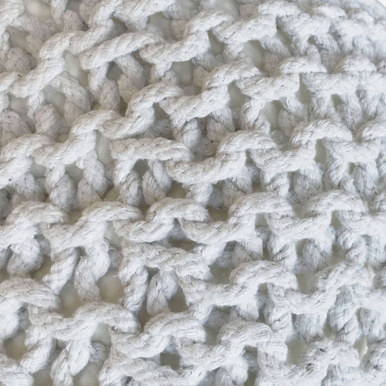 Voglrieder - Wholesale Pouf - Pouf, diameter 55 cm, knitted stool, pouf, pouf, floor cushion, large51