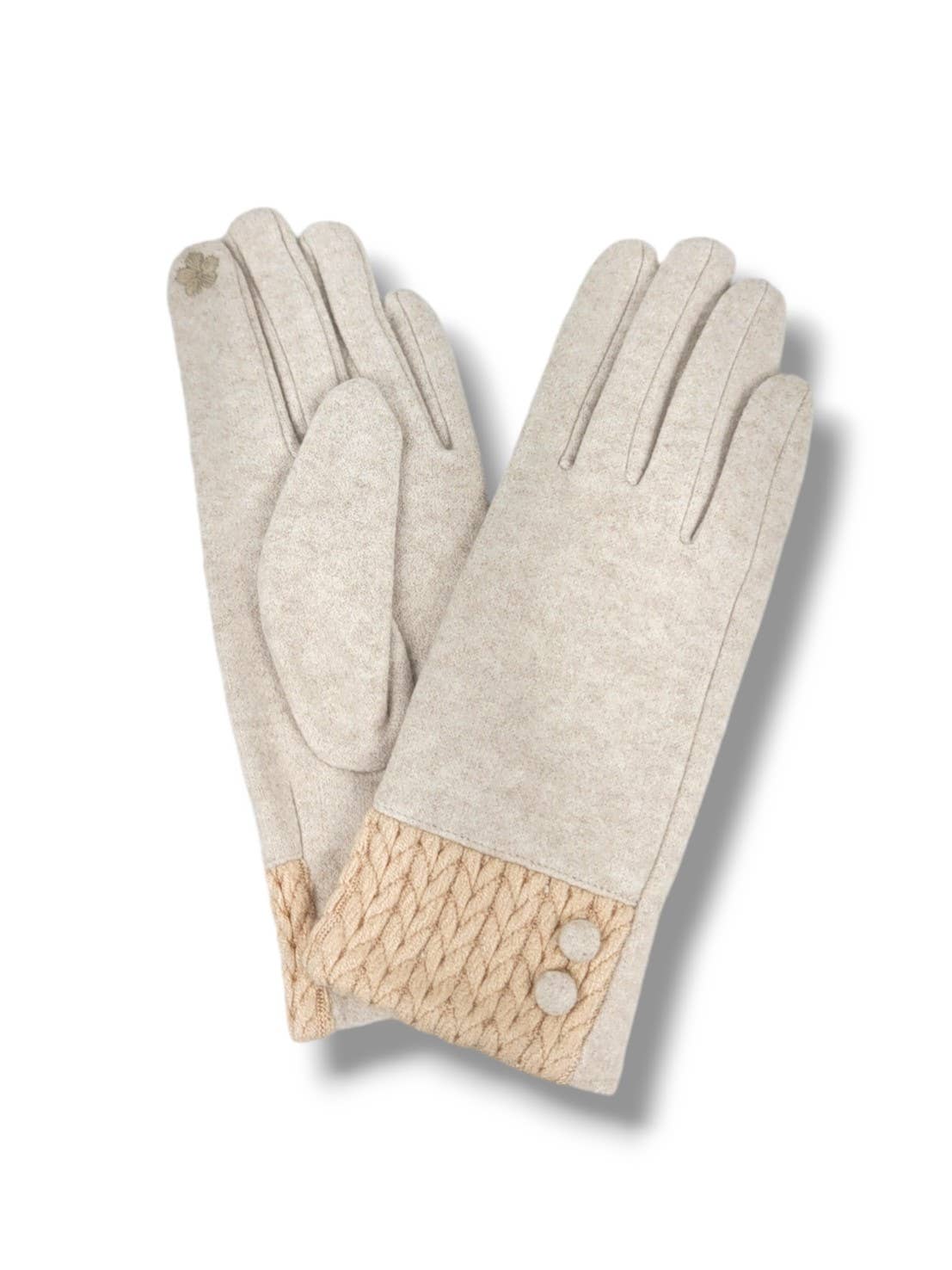Crochet Trim Touch Gloves for wholesale by Clovered Accessories