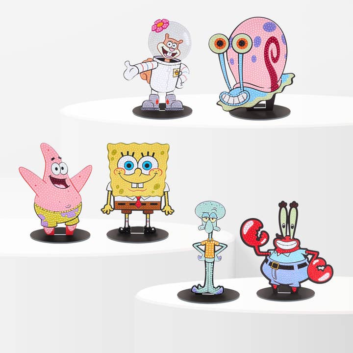 Sparkle Pals™ - © SpongeBob SquarePants Complete Set for wholesale by Diamond Art Club