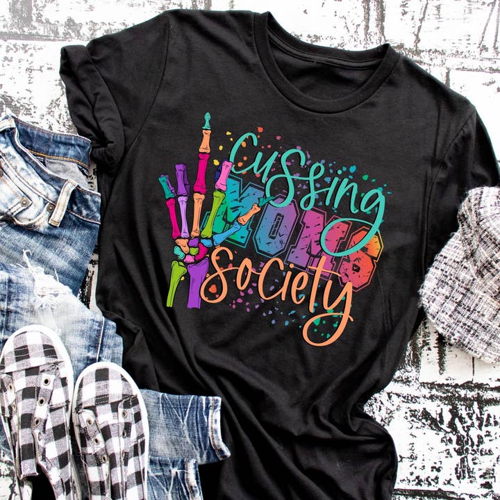 Cussing Moms Society - Tee for wholesale by Cash & Drix Wholesale