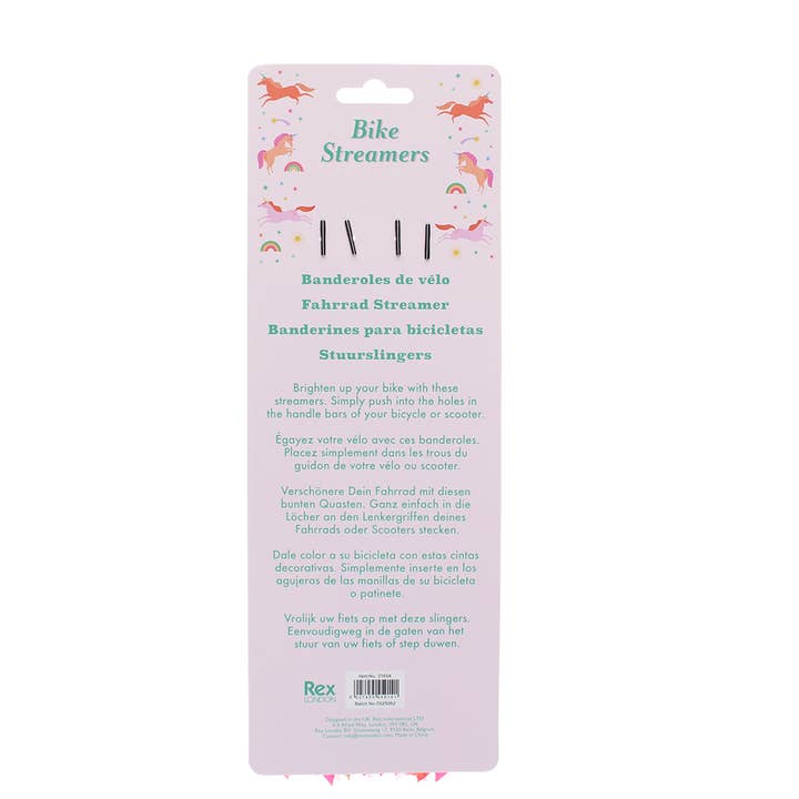 Rex B2B - Europe - Wholesale Classic Toy - Kids - Bicycle streamers - Unicorn1