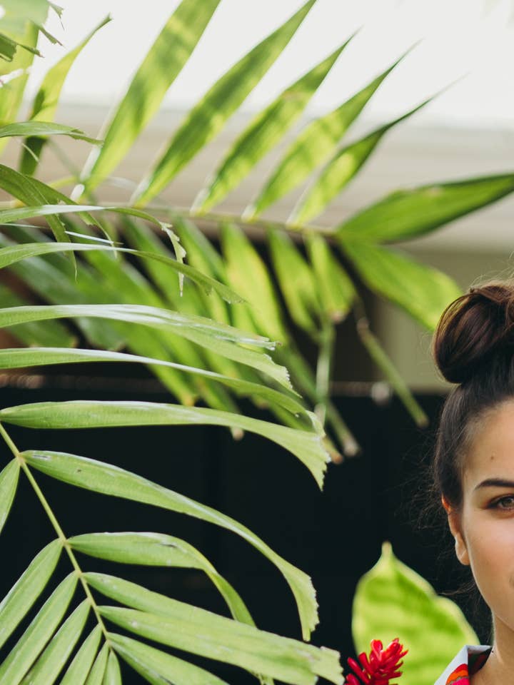 Gray Multi Fiesta Boyfriend Shirt for wholesale by KikiSol