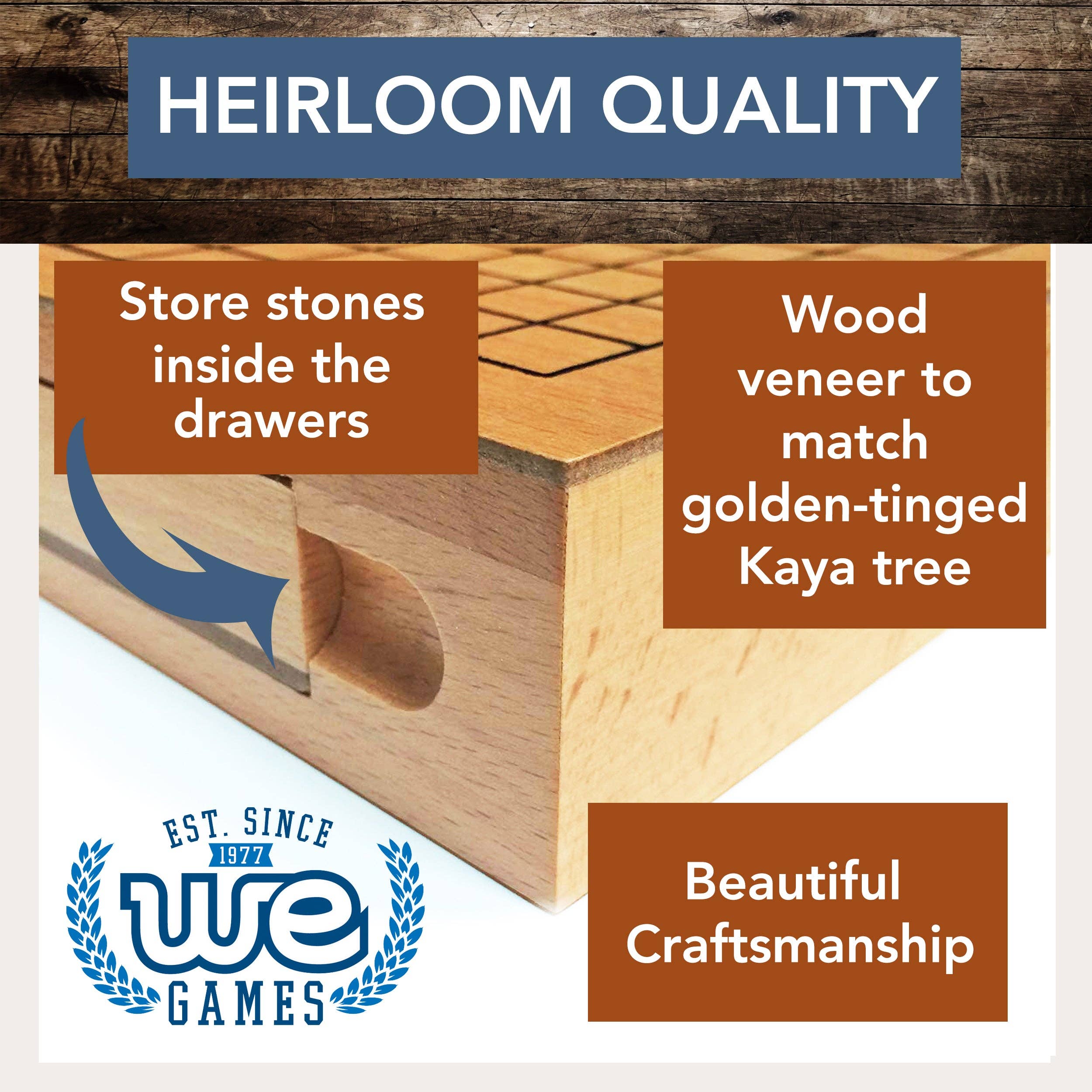 Wood Expressions - Wholesale Bordspel - Wood GO Set van 12 cm2