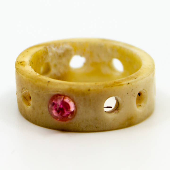 Carved Elk Ring for wholesale by Eric Silva