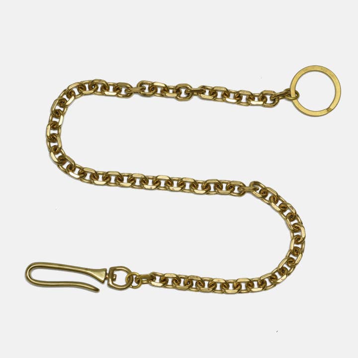 Curated Basics - Wholesale Link & Chain Necklace - 10mm Brass Hook Keychain // Wallet Chain // Necklace