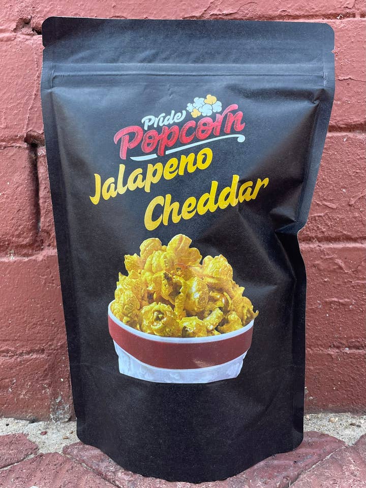 Jalapeno Cheddar Gourmet Popcorn for wholesale by Pride Popcorn