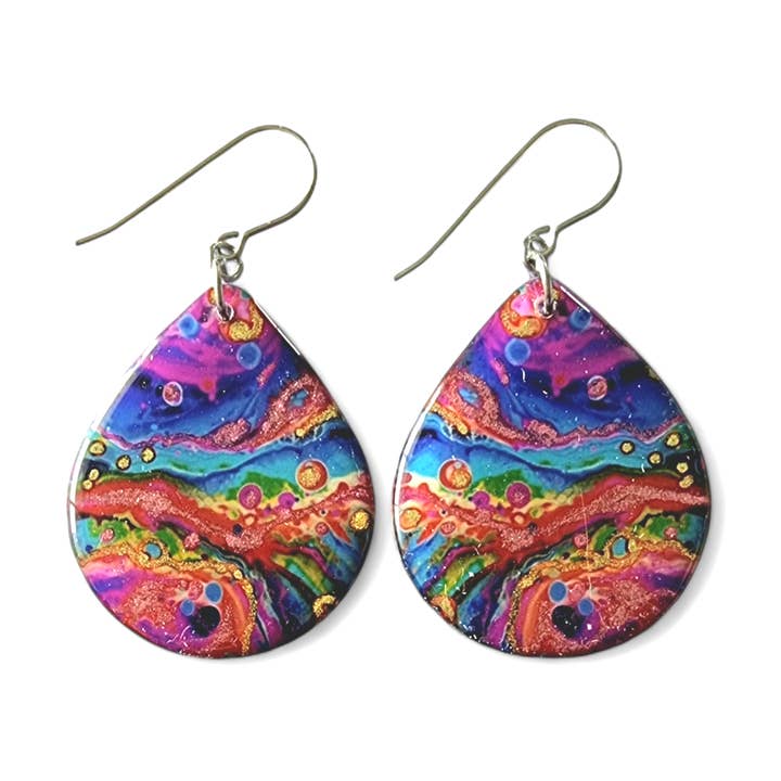 Rainbow Teardrop Earrings- Series II for wholesale by Simply Vivid