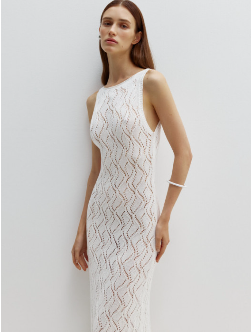 Nenya Fashion Limited - Wholesale Dress - Women's - Openwork Sleeveless Maxi Dress Rafaella5