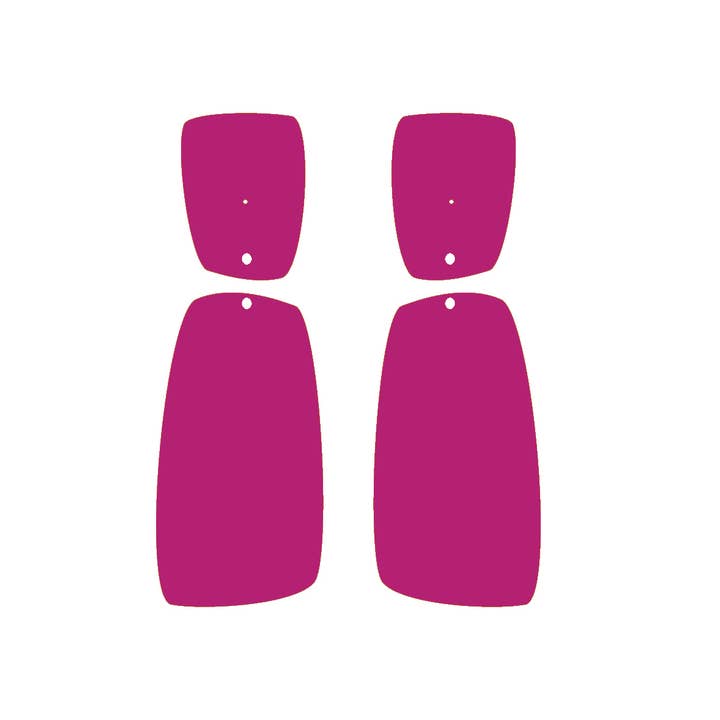 ALEX+SVET - Wholesale Dangle Earrings - BINTOU LG acrylic earrings LUSH GLOW line