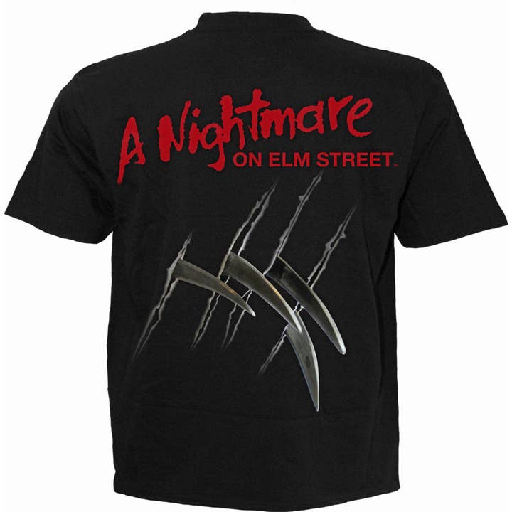 Spiral - Wholesale T-Shirt (Graphic) - Unisex - FREDDY CLAWS - ELM STREET - T-Shirt Black1