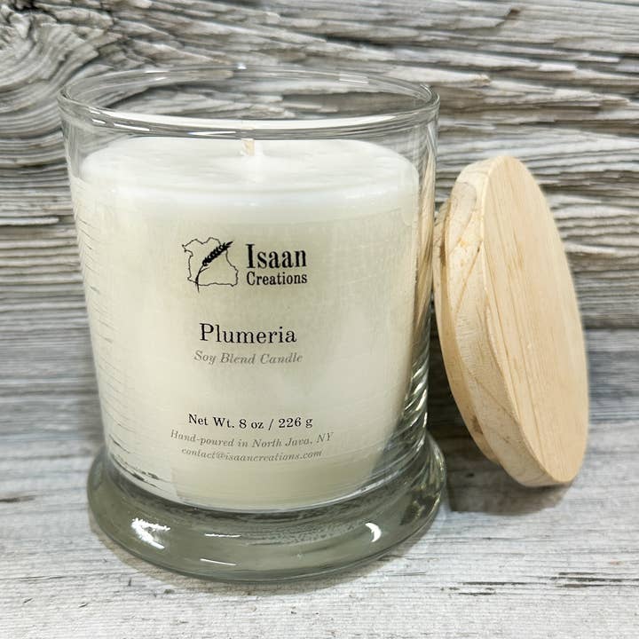 Isaan Creations - Wholesale Jar/Filled Candle - Plumeria Candle (8 oz) 0