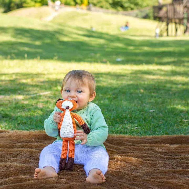 SindiBaba - Wholesale Stuffed/Plush Toy - Kids & Baby - Crocheted cuddly toy fox FRED (organic)4