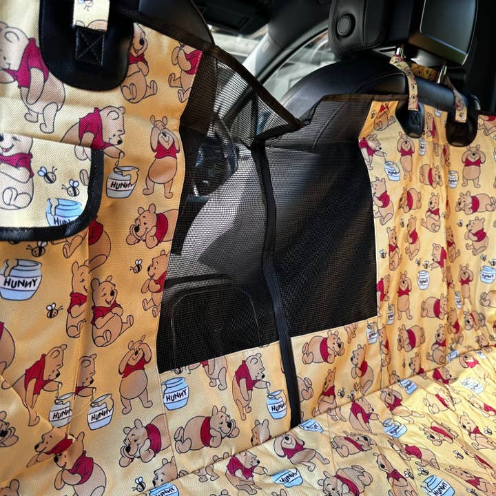 Pablo & Co. Boutique - Wholesale Pet carrier – Dog - Winnie the Pooh & Bee's: Deluxe Hammock Car Seat Cover1