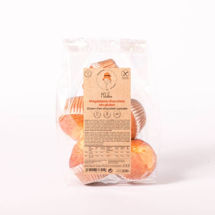MDALEN - Vendita all'ingrosso Biscotti - 40 Muffin al Cioccolato Senza Glutine, Senza Lattosio, Senza PLV4