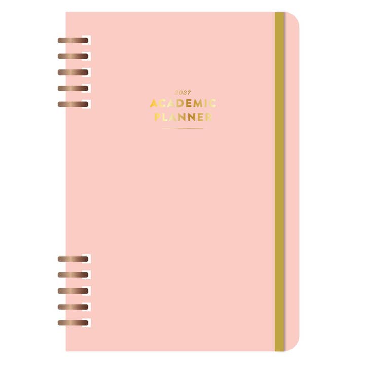 Pink Spiral Planner - 2026-2027 Academic Year for wholesale by Studio Calico