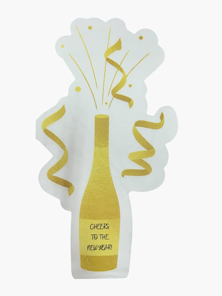 Tovaglioli Champagne Cut Out per la vendita all'ingrosso da parte di Charlie's Party Shop