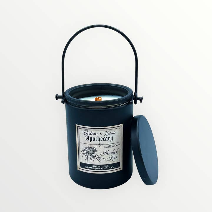 JKM Soy Candles - Wholesale Jar/Filled Candle - Hemlock Root - Salem’s Best Apothecary1