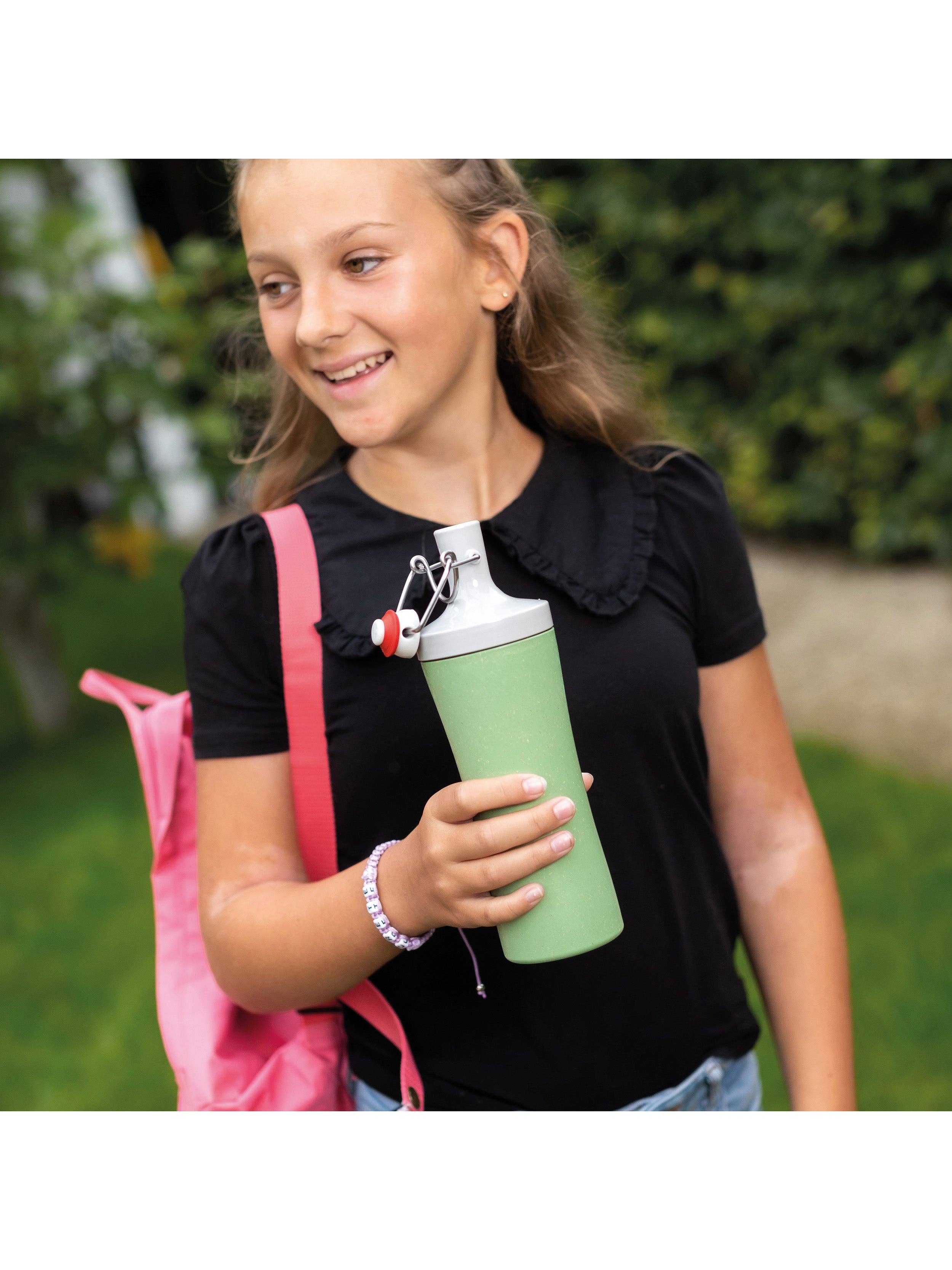 Nature leaf green Water Bottle PLOPP TO GO for wholesale on Faire1