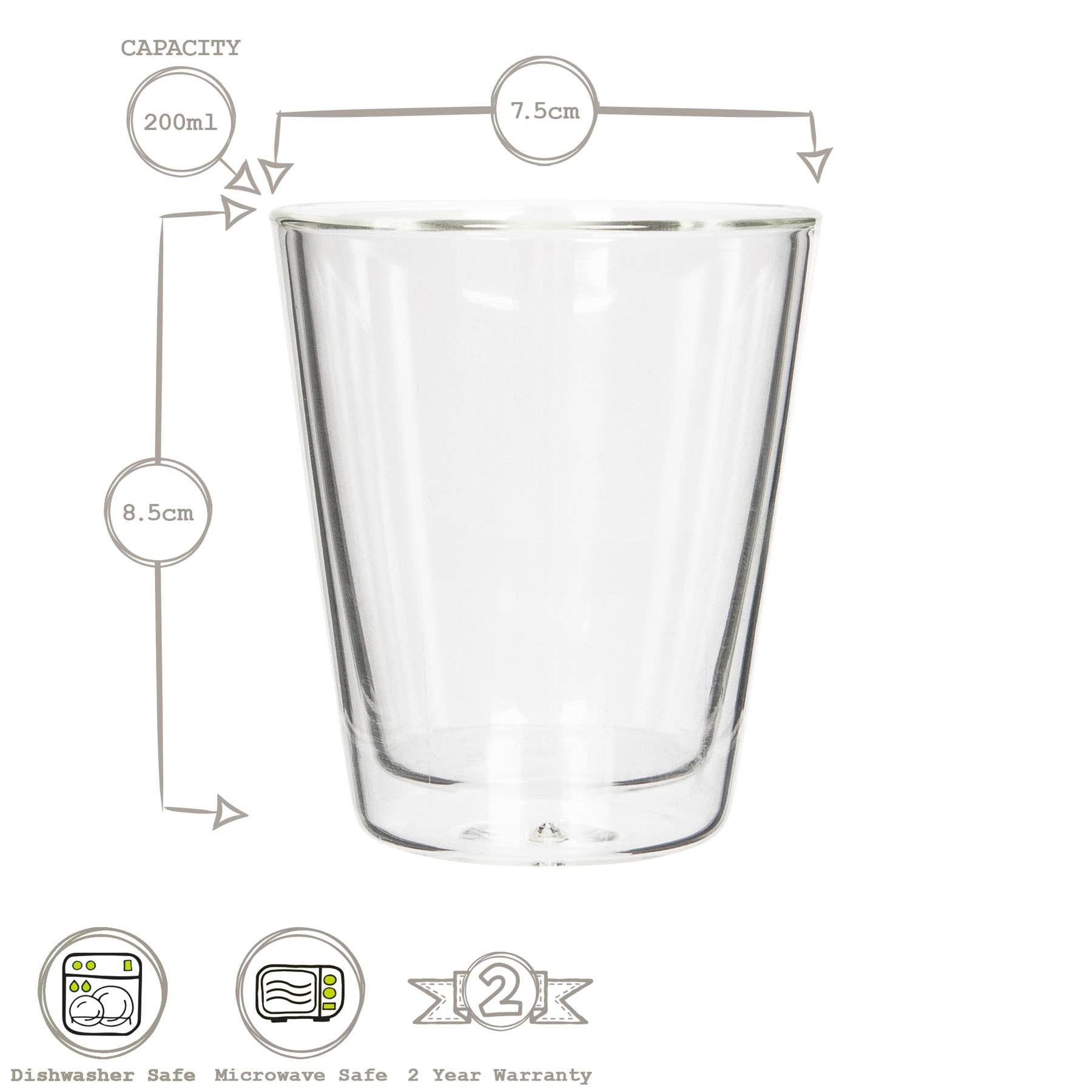Rinkit Ltd - Wholesale Drinking Glass/Cup - 200ml Double-Walled Glass - By Rink Drink5