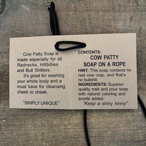 Fairhope Favorites, Inc. - Wholesale Bar Soap - Cow Patty Soap On A Rope3