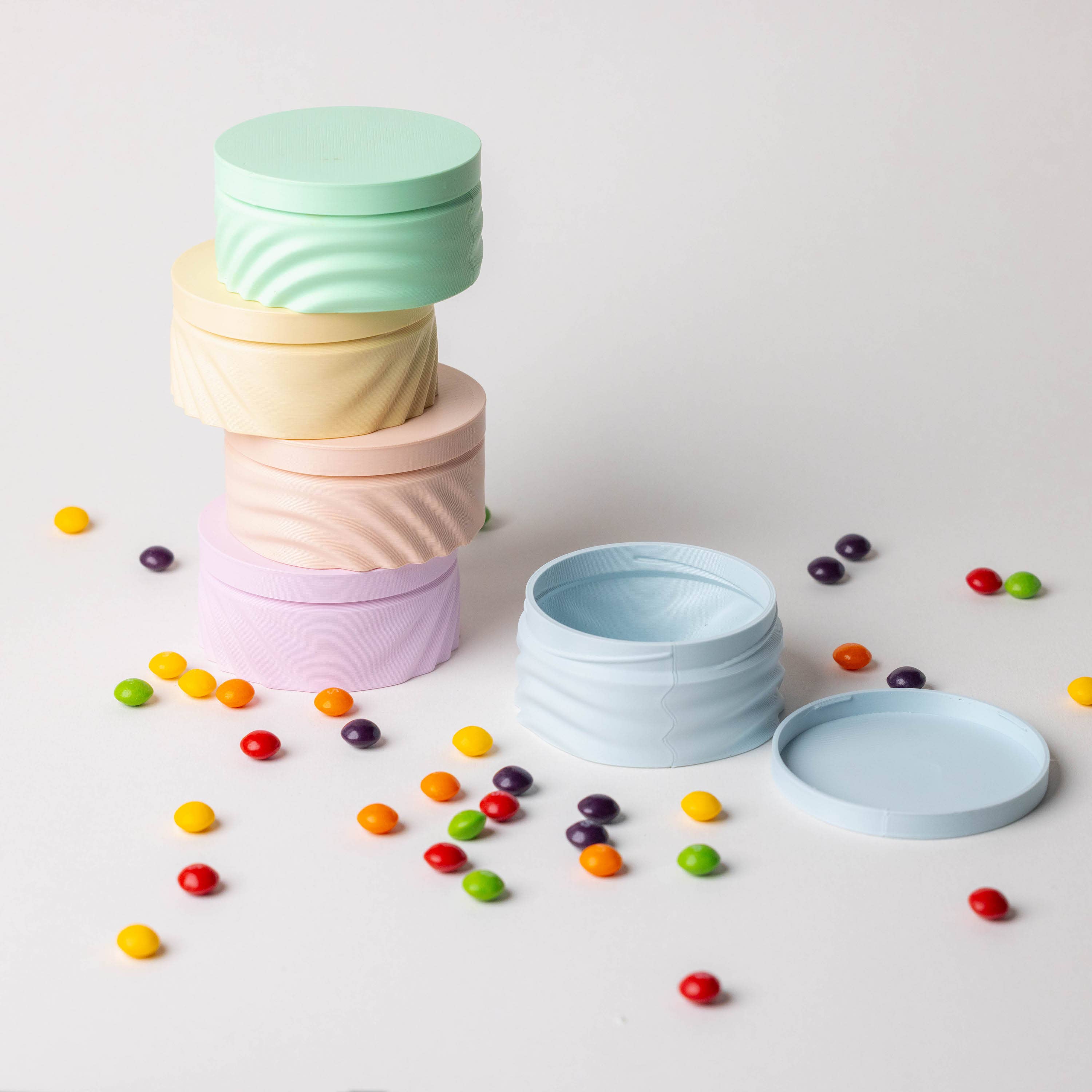 Copo Design - Venta al por mayor Bolsita de jabón - Estuche redondo para jabón de viaje - Pastel - Sin plástico1