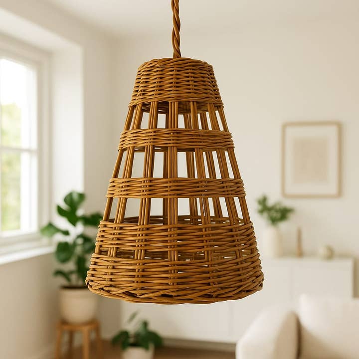 Etnico del Mondo - Wholesale Chandelier/Hanging Light - Natural Rattan Chandelier Moroccan Handicraft #151