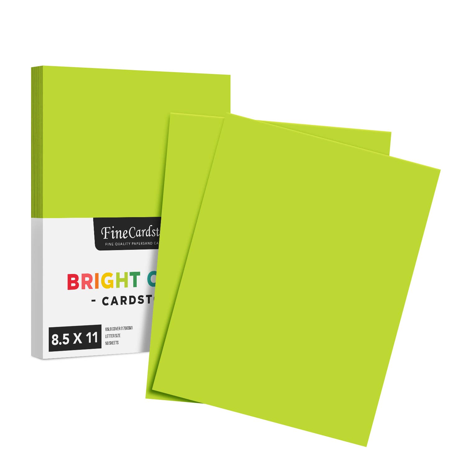 Fine Cardstock – wholesale Hantverkstillbehör – Ljus färg Cardstock papper - 65 lb täcka (176 GSM) - 50 Antal8