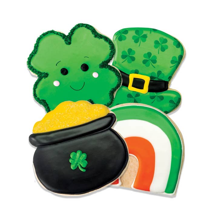 St. Patricks Day Decorative Cookies for wholesale by Breauxdoo Bakery
