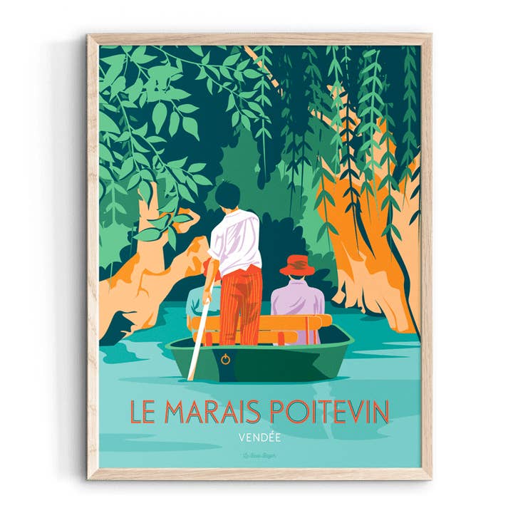 Cartaz VENDEE Marais Poitevin por atacado de Le Beau Bazar