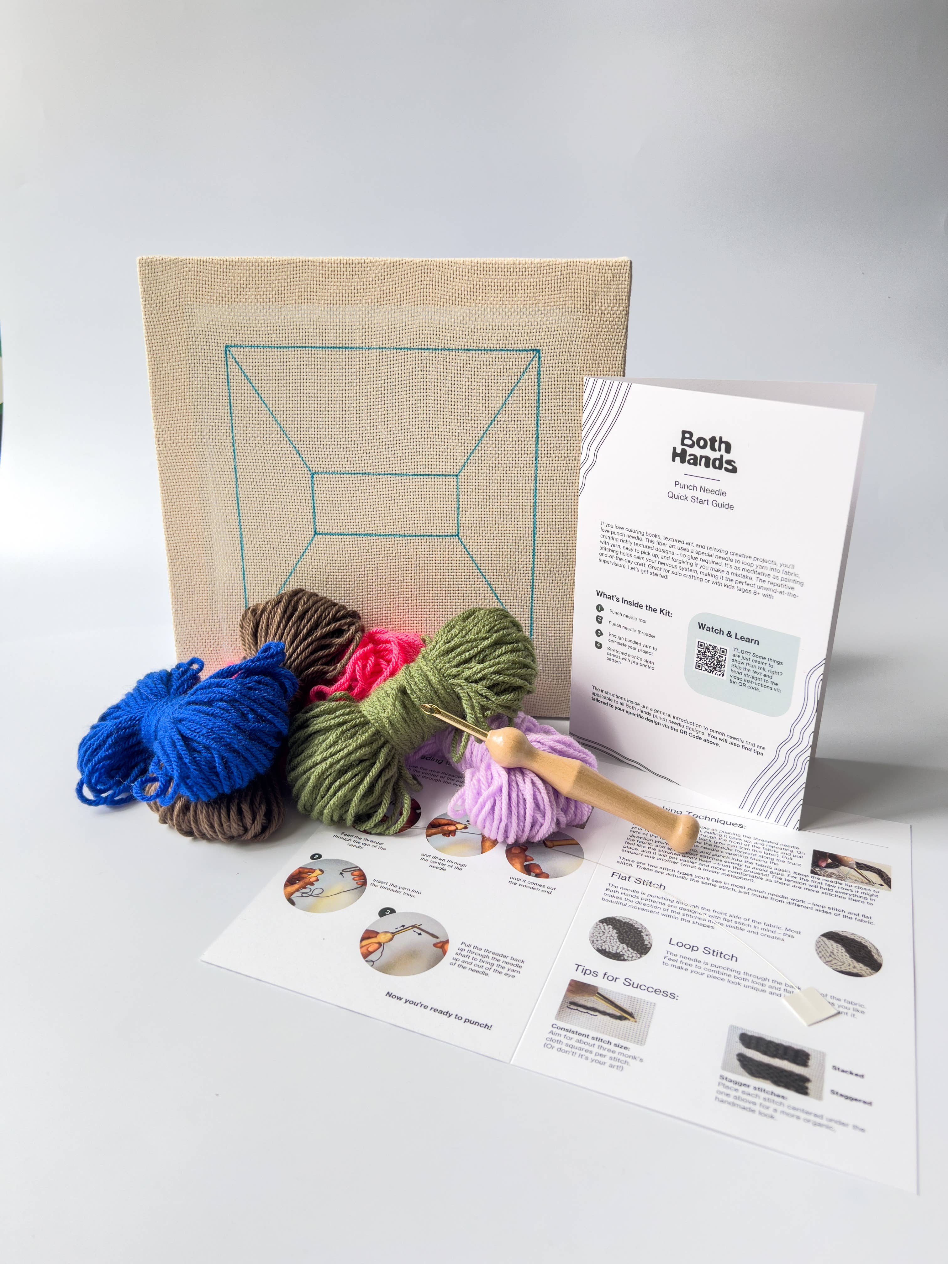 Both Hands Crafts - Wholesale DIY Craft Kit - "Portal" - Beginner Punch Needle Kit - Wall Art 5