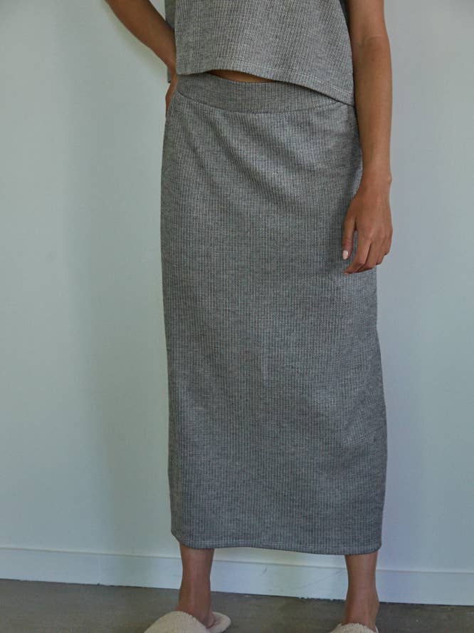 By Together - Wholesale Skirt – Women’s - RJ3343 | Knit Cotton Polyester Midi Pencil Skirt3