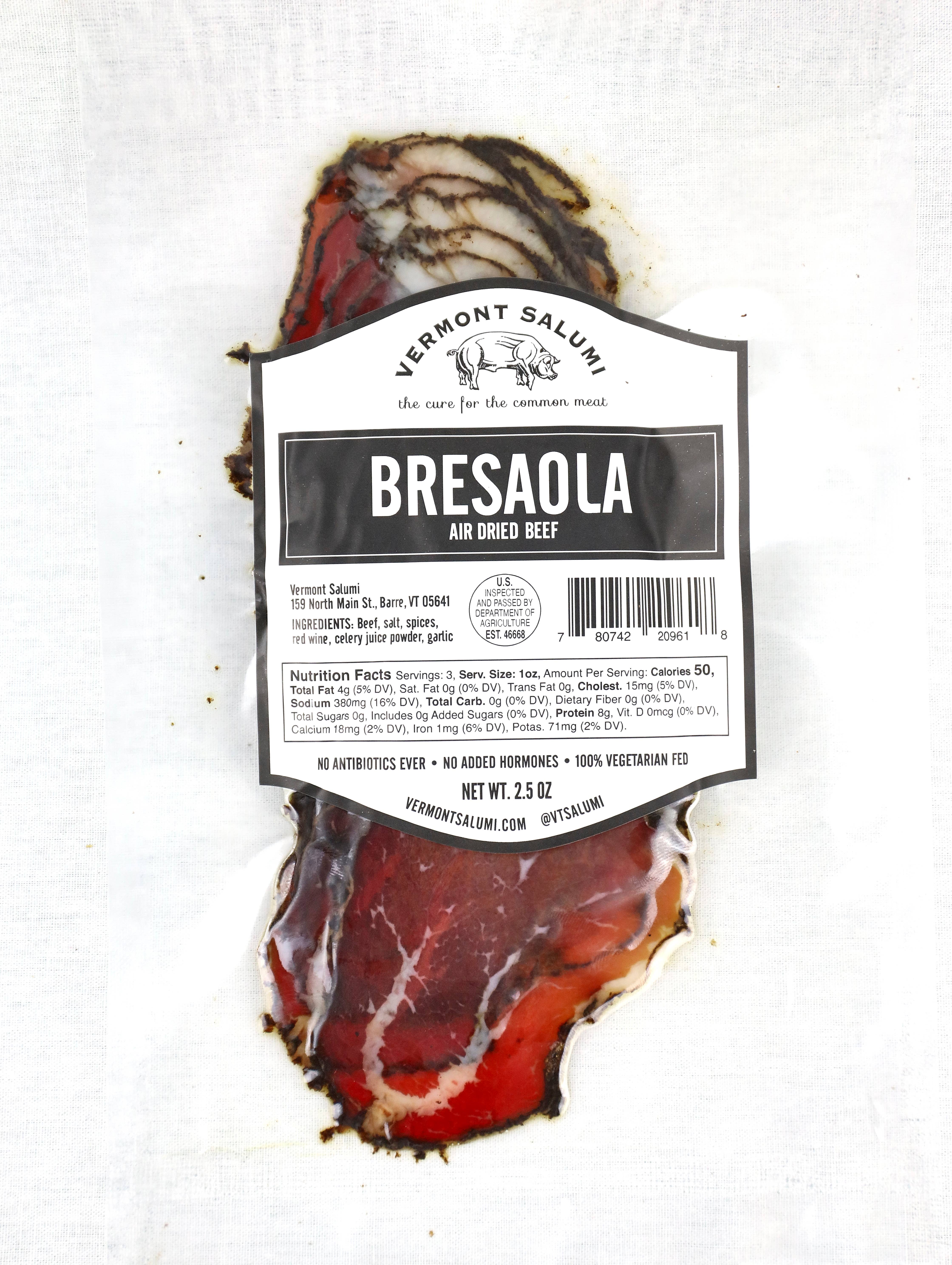 Vermont Salumi - Wholesale Salami - Bresaola Sliced Beef1