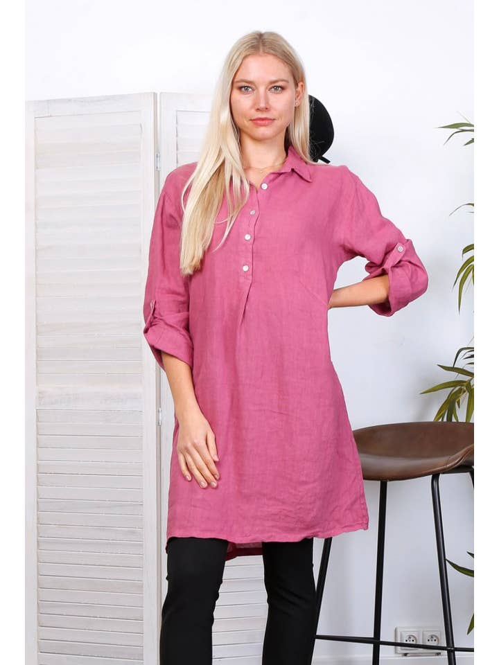 LÉA & LUC – Engroshandel Kjole - Dame – Korte kjoler i 100% hør REF. 135115