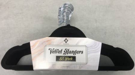 Concepts In Time – Cabides por atacado – Conjunto de 25 Cabides Aveludados para Adultos1