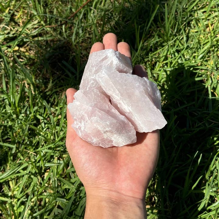 Earths Elements Wholesale - Wholesale Spiritual Stone/Crystal - Raw Crystal - Rose Quartz Large, 1lb