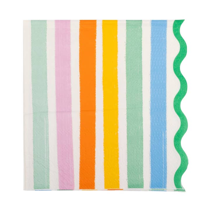 My Mind’s Eye - Vendita all'ingrosso Tovagliolo monouso - FST1138 - Tovagliolo da Cocktail a Righe Fiesta0