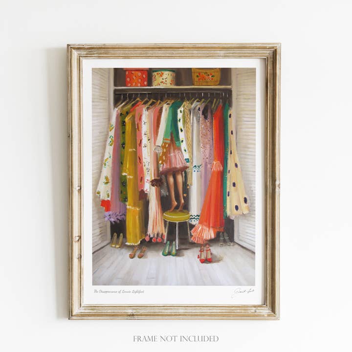 JANET HILL STUDIO - Wholesale Art Print - The Disappearance Of Lonnie Lightfoot Art Print - 8.5" X 11"