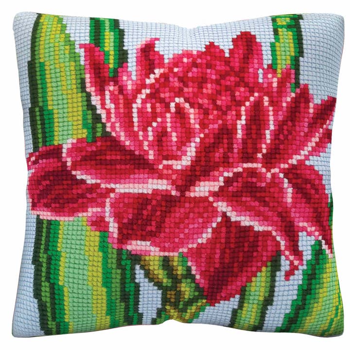 Needlepoint Pillow Kit Lotus Collection DArt 5486 for wholesale by RTO&Collection D'Art (RTO Baltic OU)