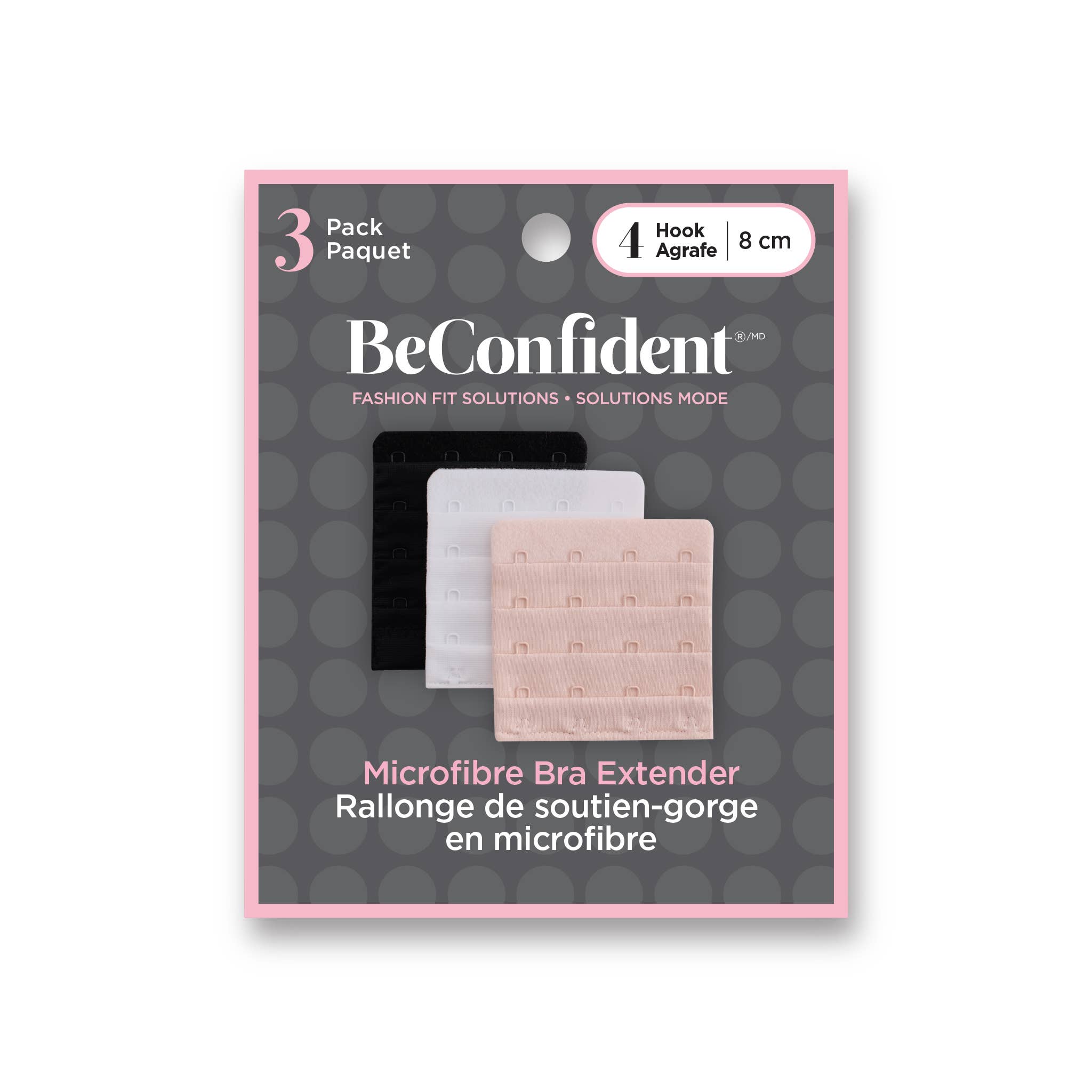 BeConfident Fashion Fit Solutions – Engroshandel Bh-indlæg - Dame – Bh-forlængere i flerpakker (Beige, Hvid, Sort)5