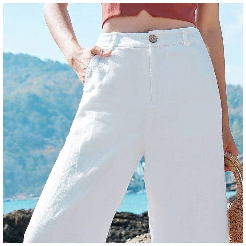 UZ Wholesale Store – wholesale Pants – Women's – Flowy High-Waisted Wide-Leg Palazzo Pants5