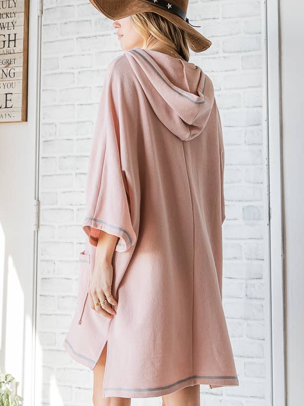 BUCKETLIST INC – wholesale Dress – Women's – D3094 Hooded Sweatshirt dress With Pockets4