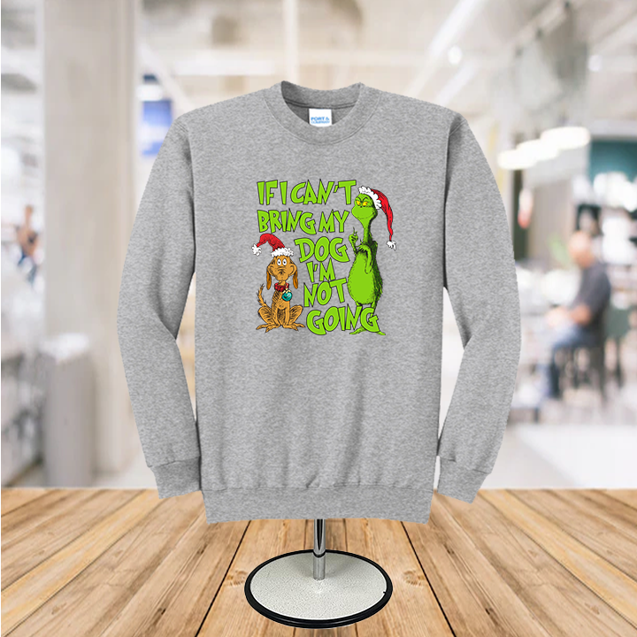 Infidel Nation Apparel – wholesale Graphic sweatshirt – Unisex – Grinch Dog Crewneck Sweatshirt0