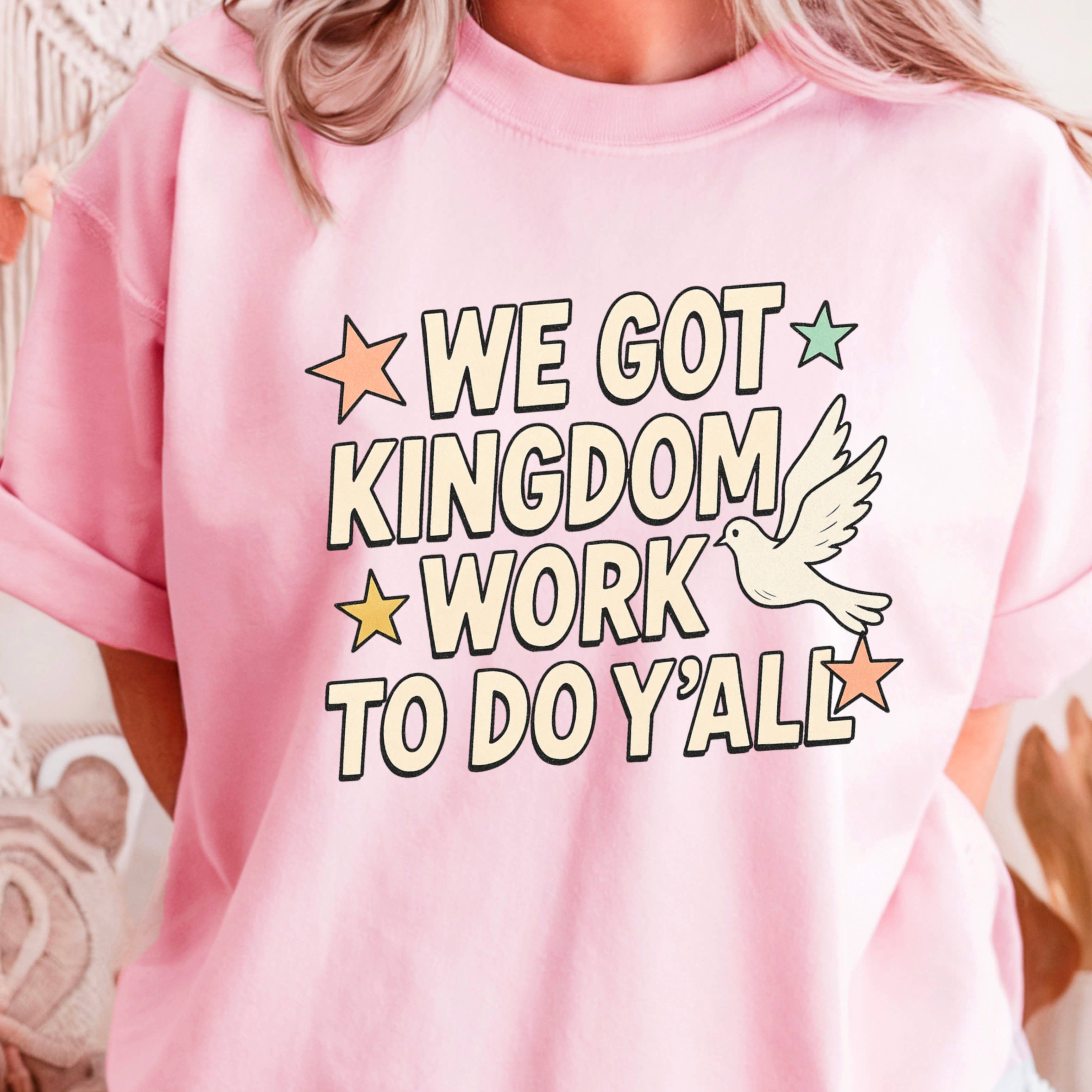Shoppe SHC - Vente T-shirt à imprimés – femme - Nous avons du travail de royaume à faire T-shirt graphique chrétien | Gildan4