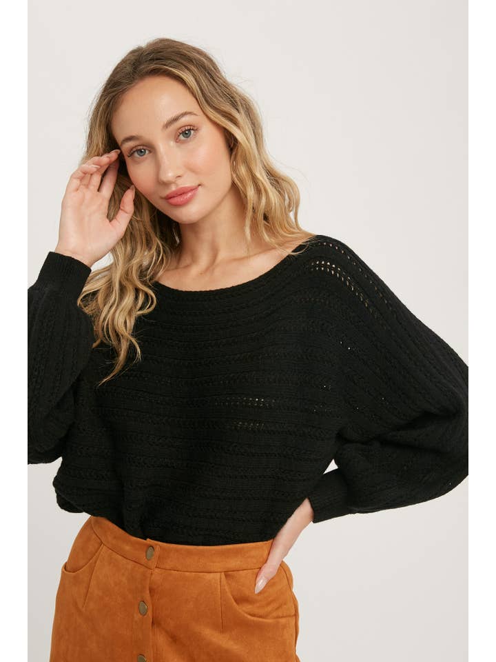 Bluivy - Wholesale Knit Sweater - Women's - TEXTURED VERSATILE SWEATER PULLOVER3