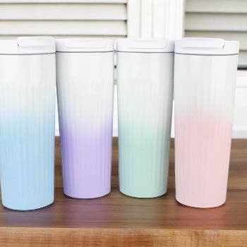 Emartbuy – wholesale Vattenflaska – Eleganta Gradientglas / Resemugg - Ombre Rosa 580 ml6