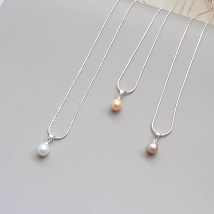 iBijoux - Venta al por mayor Collares con colgantes/abalorios - Collar de perlas de agua dulce auténticas (1N01a)1